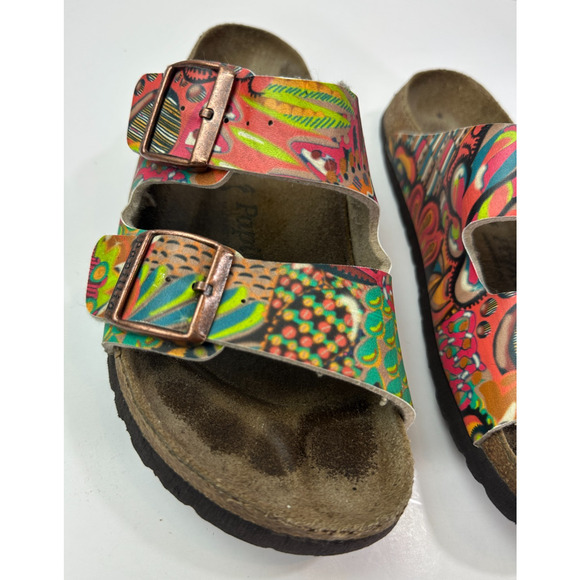 Birkenstock Papillio Dorothy Sandal African Wax Raspberry Slides Size 39 US 8 - Picture 3 of 13